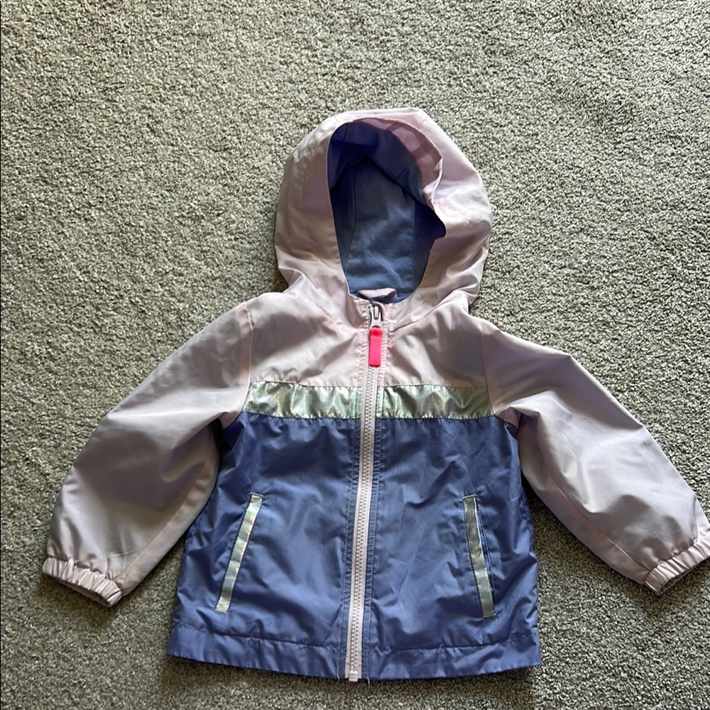 Cat & Jack Pink and Blue Kids Raincoat